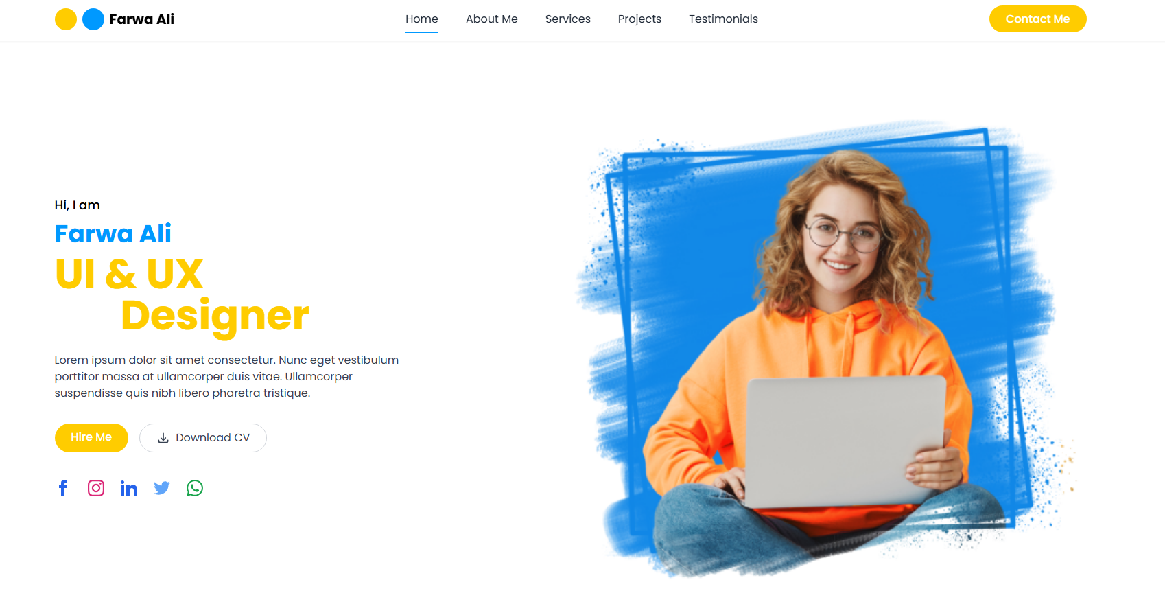 وب سایت رزومه